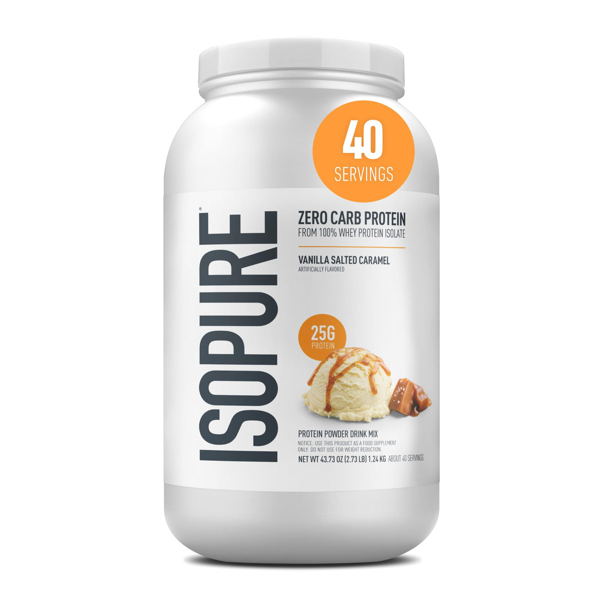 Isopure Zero Carb Low Carb Whey Isolate Protein Powder