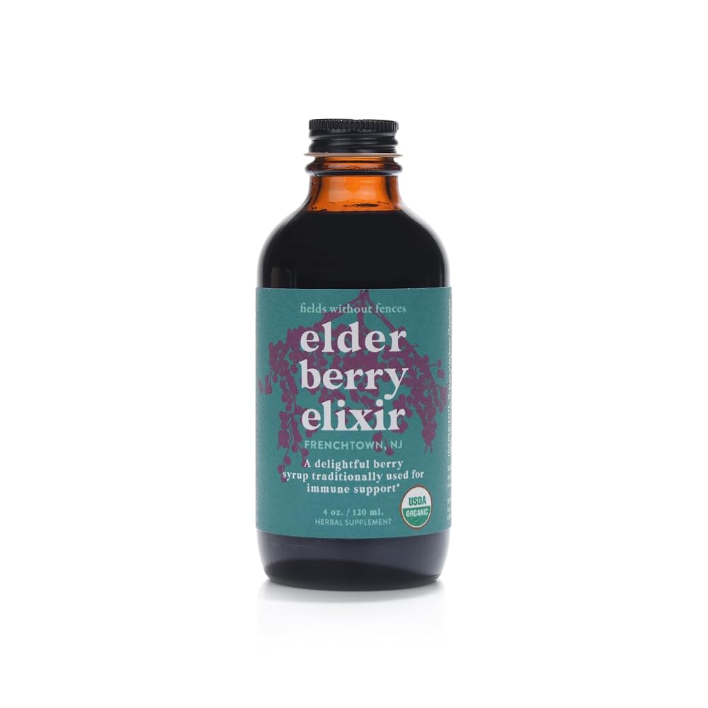 Fields Without Fences Elderberry Elixir Immune Support - 4 fl oz