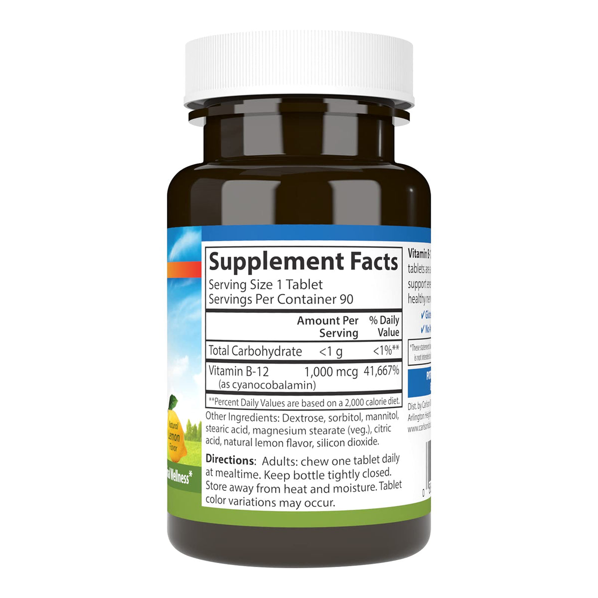 Carlson Labs B-12 1000mcg Tablets