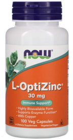 Now Foods Optizinc 30mg Zinc with Copper - 100 Capsules