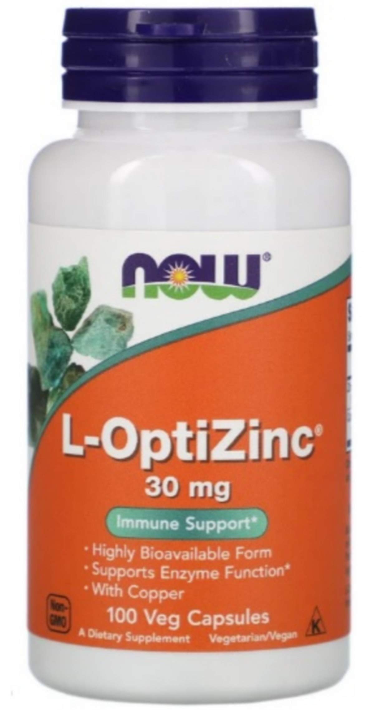 Now Foods Optizinc 30mg Zinc with Copper - 100 Capsules