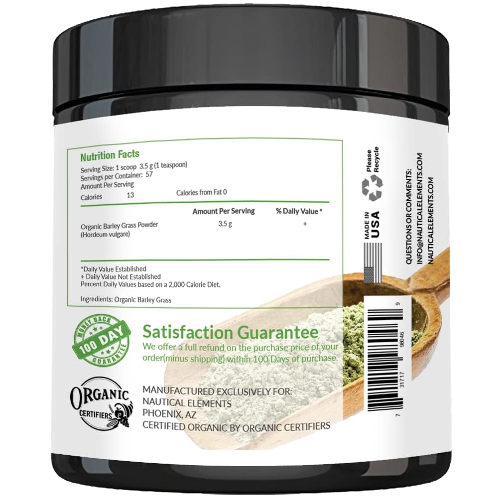Nautical Elements Barley Grass Powder Organic - 200g - image 5