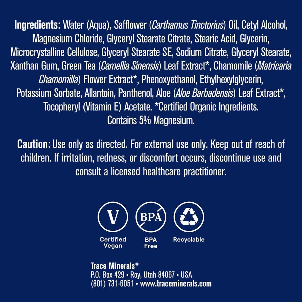 Trace Minerals Magnesium Skincare Lotion, Non-Greasy - 8 fl oz - image 3