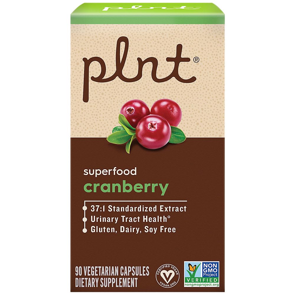 plnt Cranberry Superfood Urinary Tract Health 37:1 Extract - 90 Capsules - image 5
