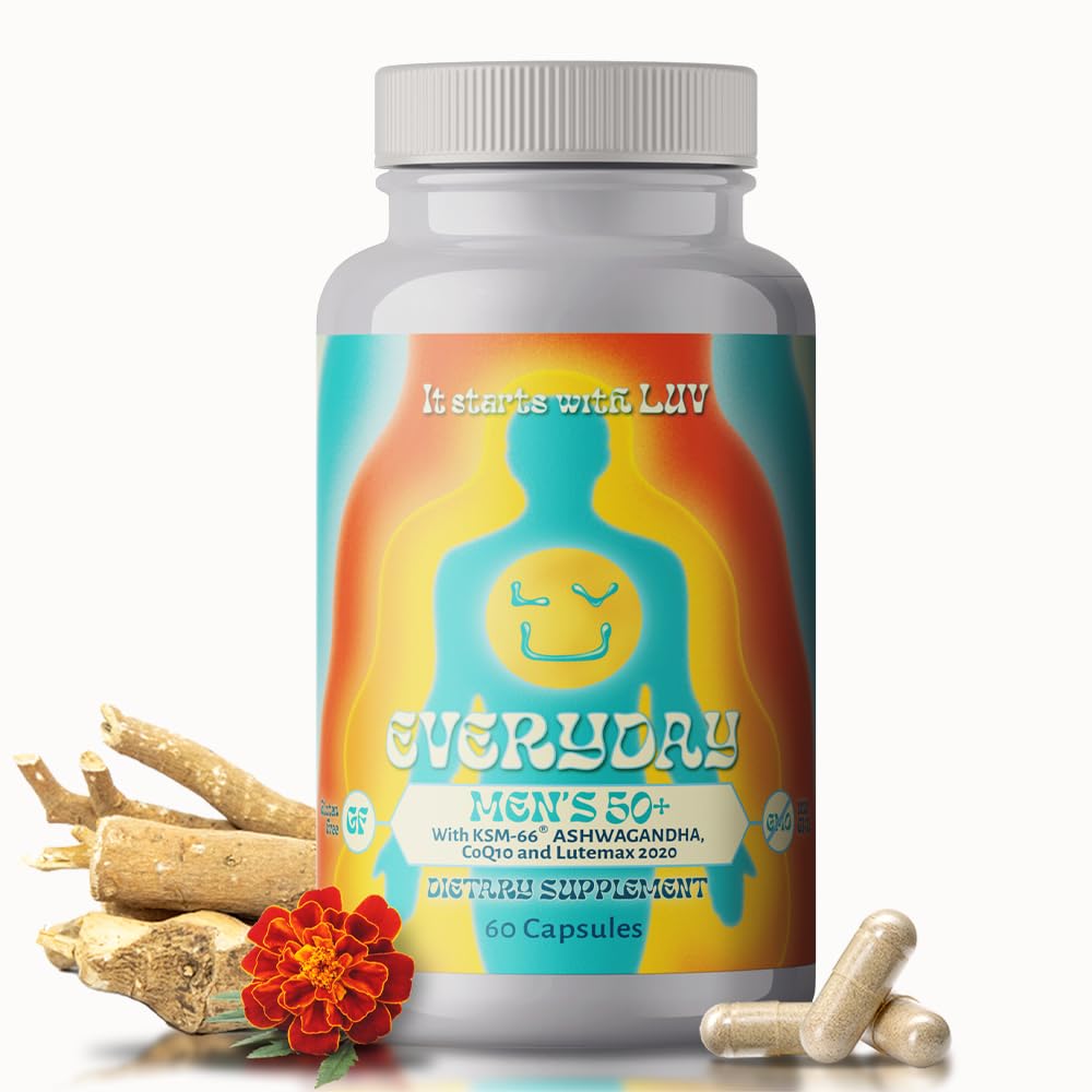 LUV Everyday Men's 50+ Multivitamin - 60 Vegetarian Capsules