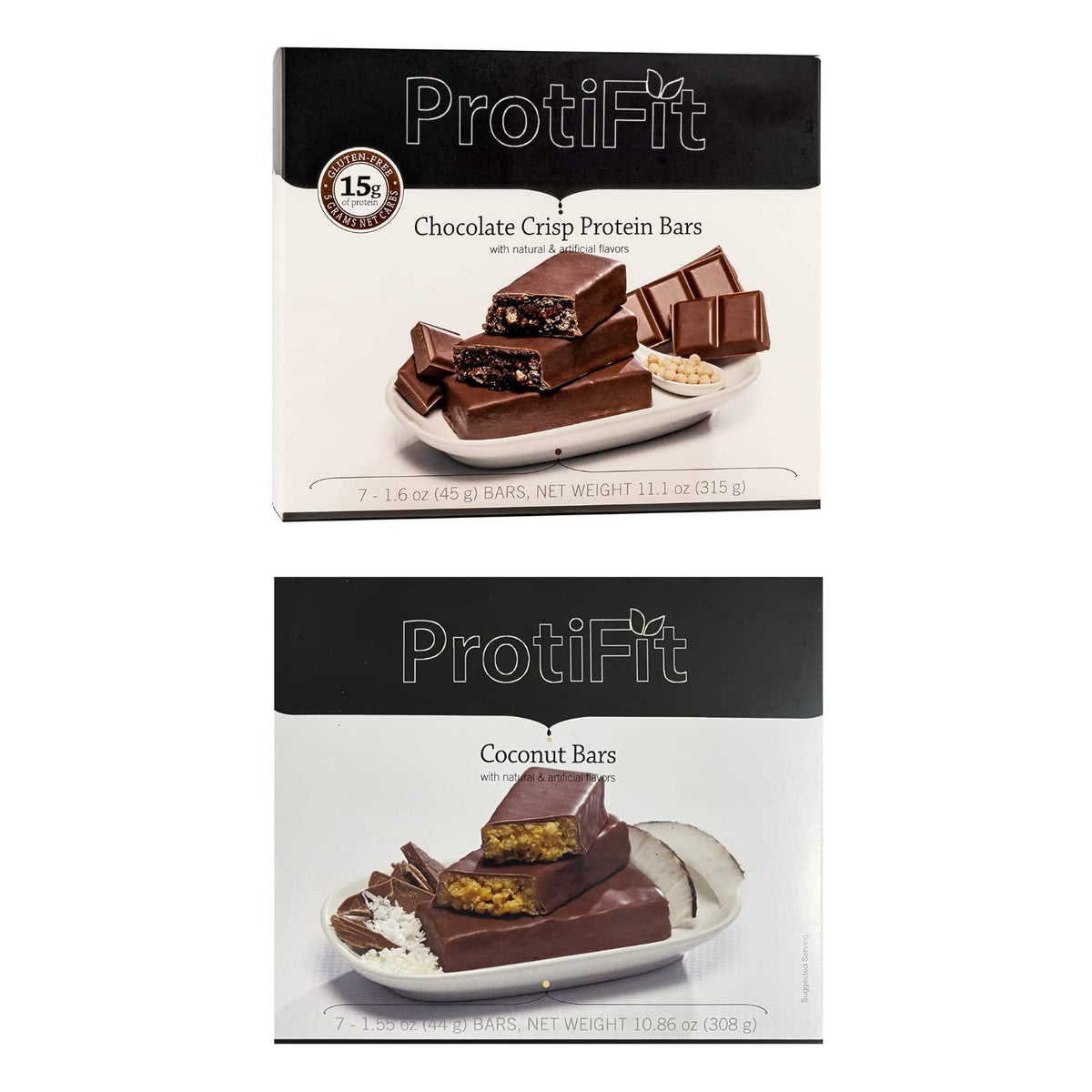 ProtiFit Low Calorie Chocolate Crisp & Coconut Protein Bar - 2 Pack