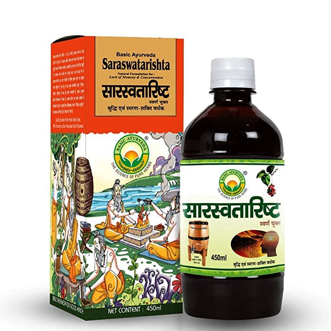 SEASOL Basic Ayurveda Saraswatarishta with Gold - 450 mL