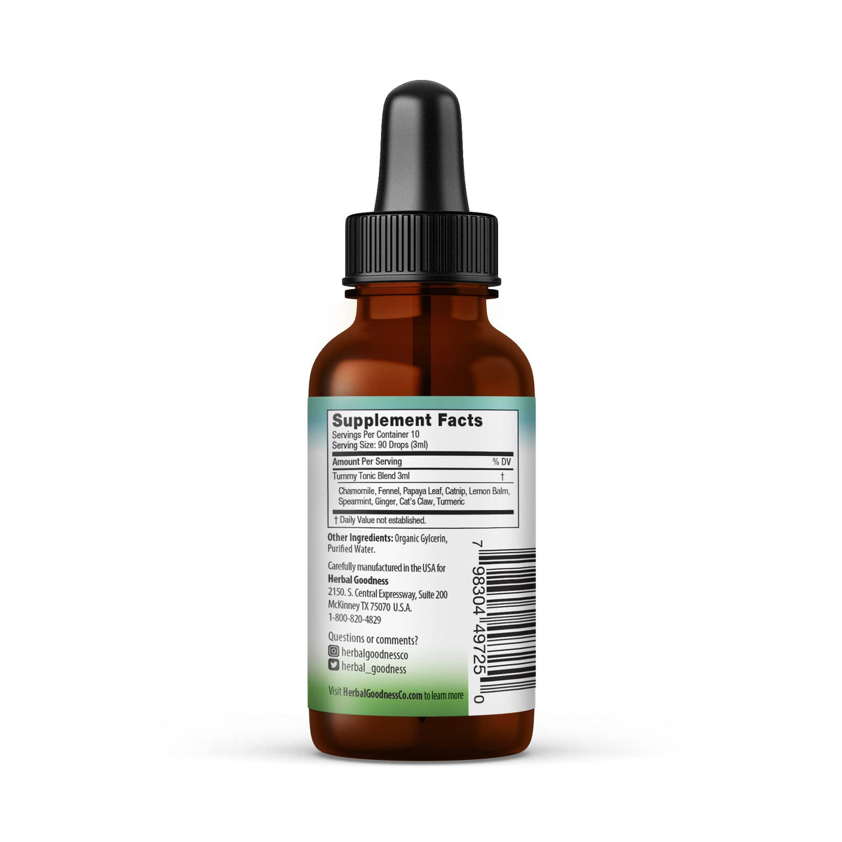 Herbal Goodness Kids Tummy Support Tonic Liquid Extract - 1 Fl Oz - image 2
