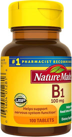 Nature Made Vitamin B1 100 mg Energy Metabolism Support - 100 Tablets - image 3