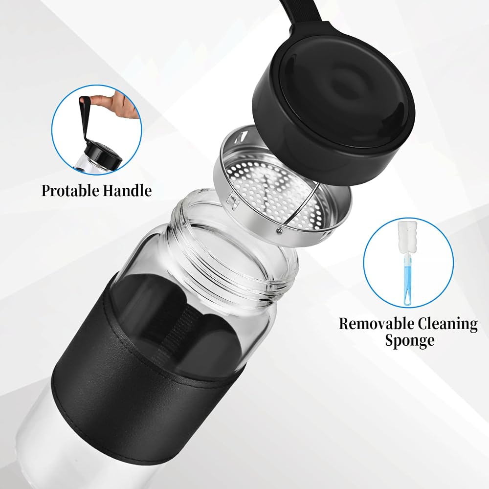 BNCWCQZ Small Glass Shaker Bottle