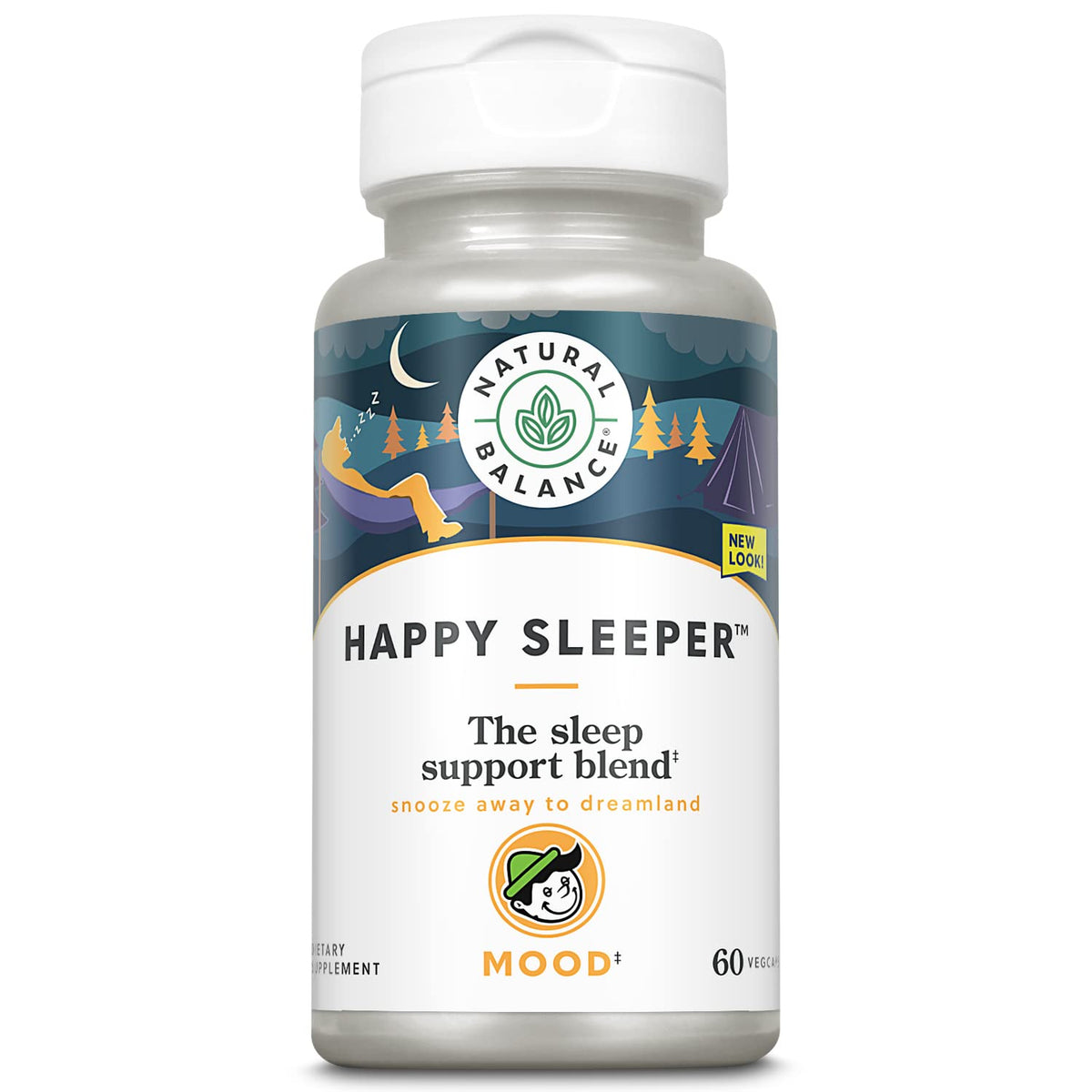 Natural Balance Happy Sleeper Sleep Support Blend - 60 Vegetarian Capsules