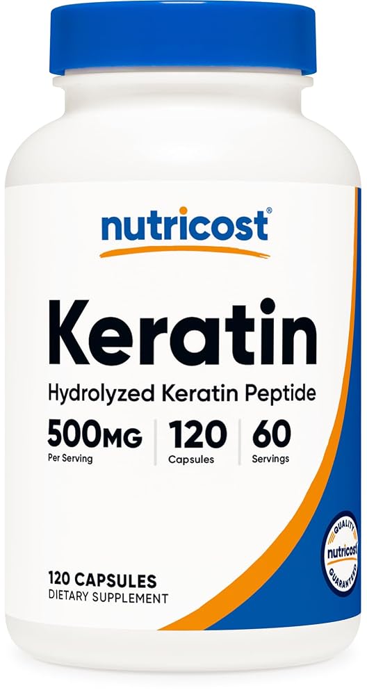 Nutricost Keratin Hydrolized Peptide - 120 Capsules