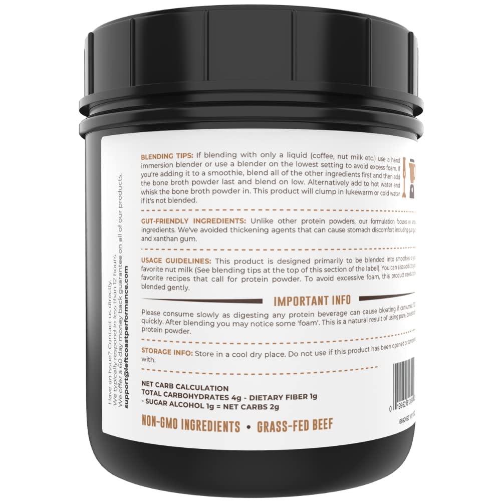 Left Coast Performance Bone Broth Powder