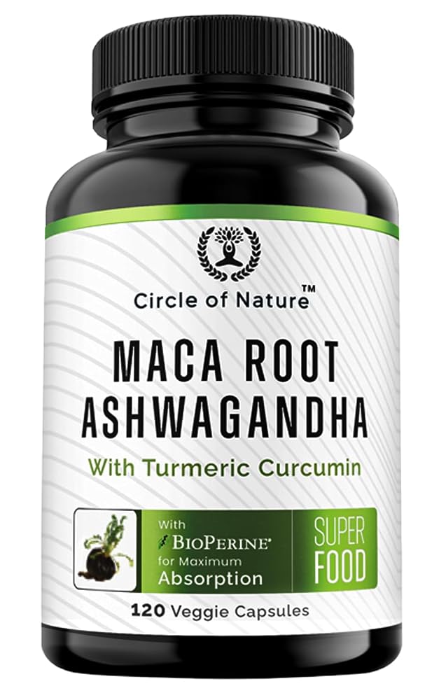 Circle of Nature Maca Root Ashwagandha Capsules - 120 Capsules