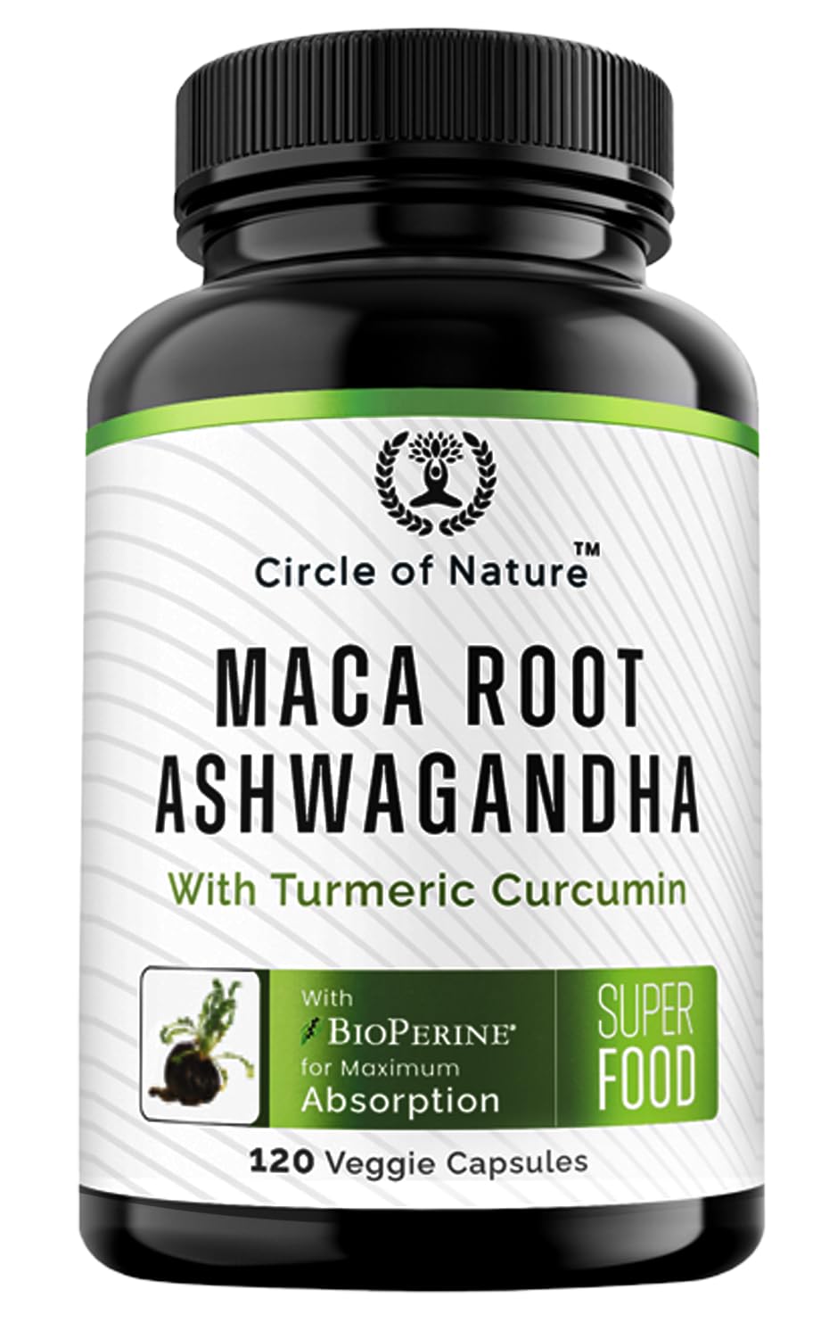 Circle of Nature Maca Root Ashwagandha Capsules - 120 Capsules