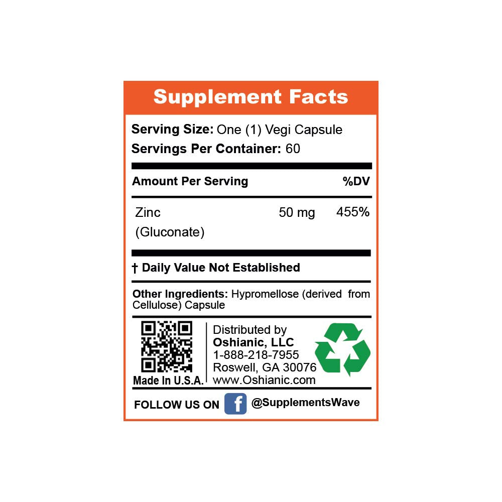 Oshianic Zinc 15 mg - 60 Tablets - image 2