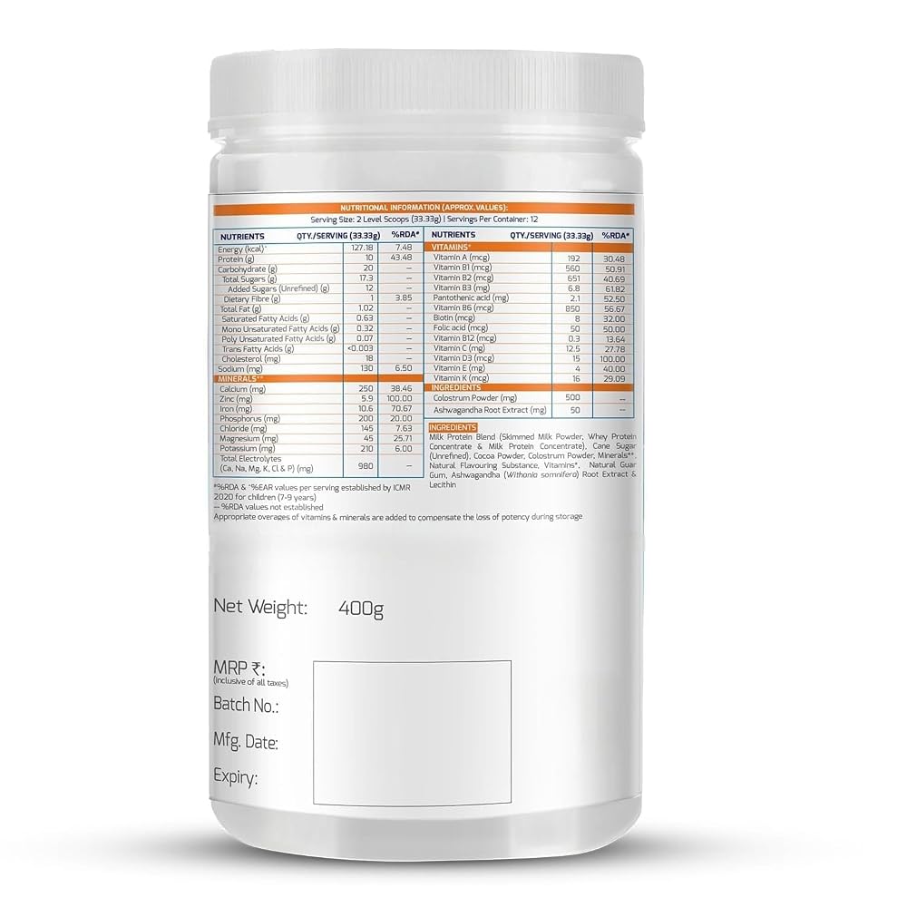Generic Supermilk Height+ Whey Protein Powder for Boys 8-12Y - 400g - image 9