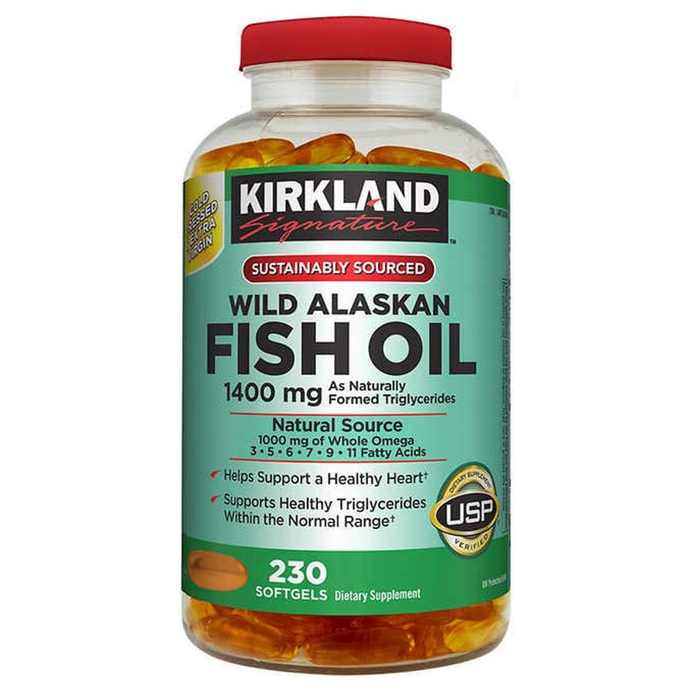 Kirkland Signature Wild Alaskan Fish Oil 1400 mg - 230 Softgels
