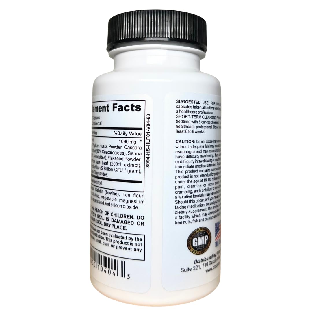 Casa de Sante Low FODMAP Herbal Laxative Capsules - 60 Capsules - image 4