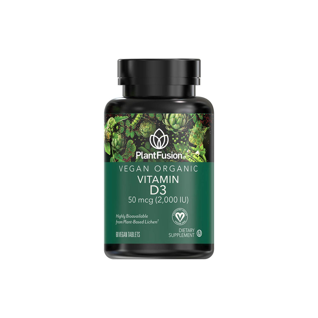 PlantFusion Vegan Vitamin D3 2000 IU Bone Health - 60 Tablets