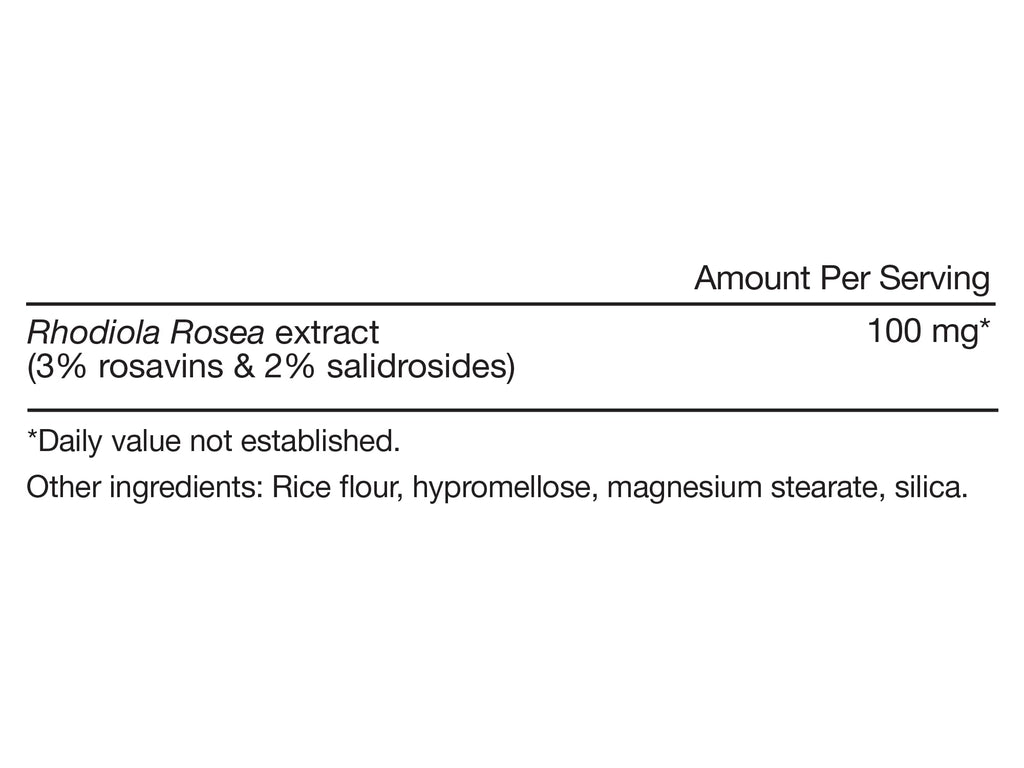 Momentous Rhodiola Rosea Root Extract 100mg - 60 Capsules - image 3
