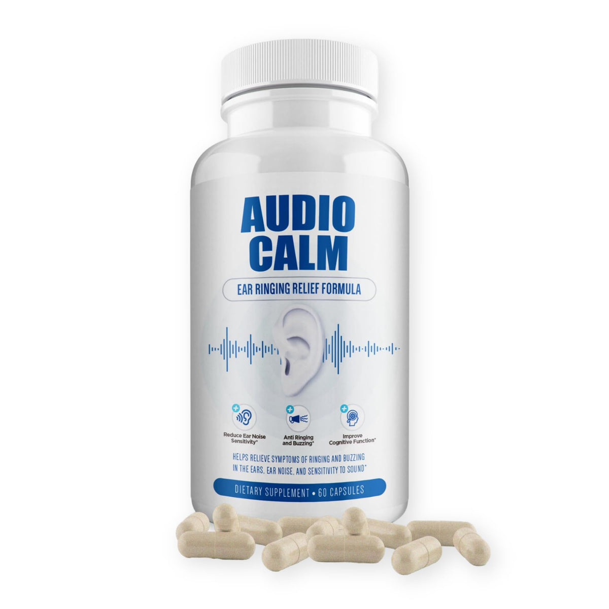 BACTICURE Audio Calm Tinnitus Relief - 60 Capsules