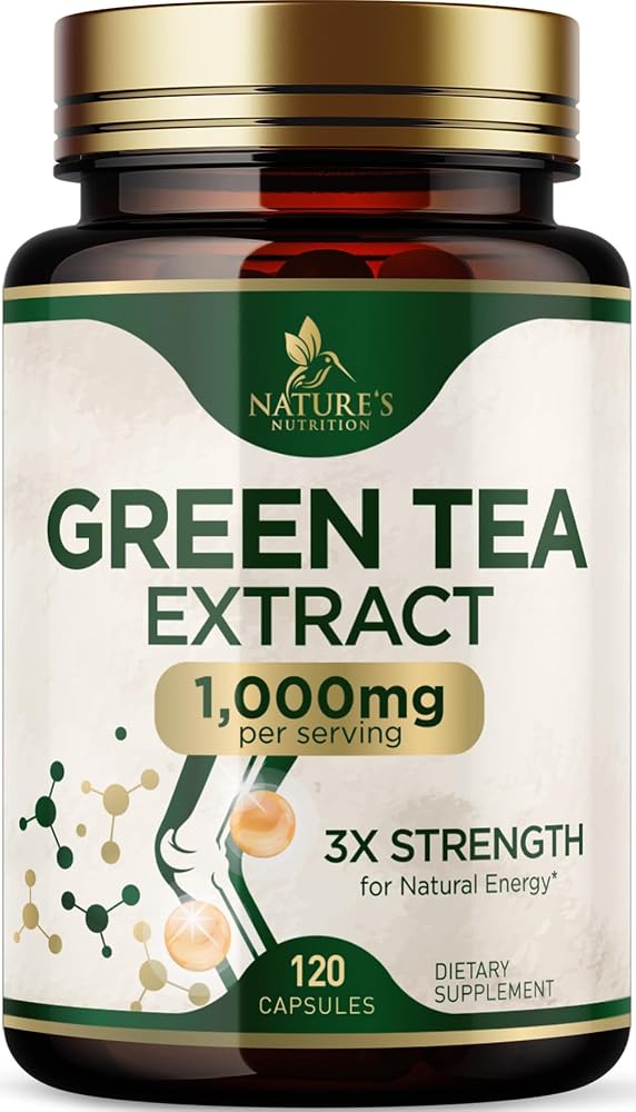 Nature's Nutrition Green Tea Extract 1000mg Per Serving