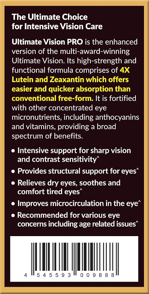 AFC Ultimate Vision PRO Eye Supplement Lutein & Zeaxanthin - 135 Softgels - image 8