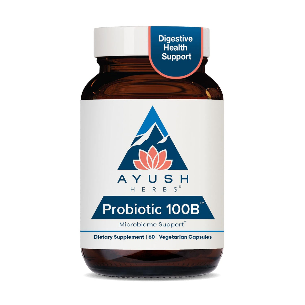 Ayush Herbs Probiotic 100B for Women - 60 Vegetarian Capsules