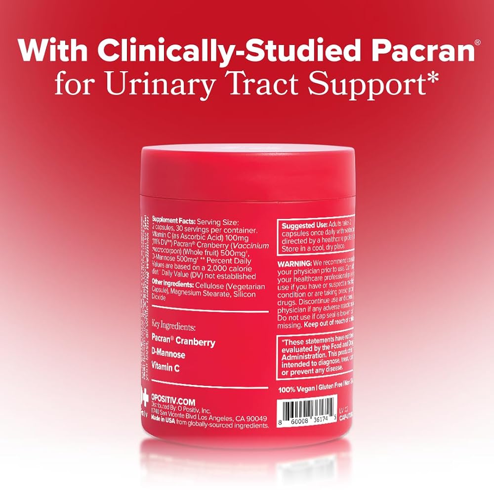 O Positiv URO Urinary Tract Health Supplement for Women - Urinary