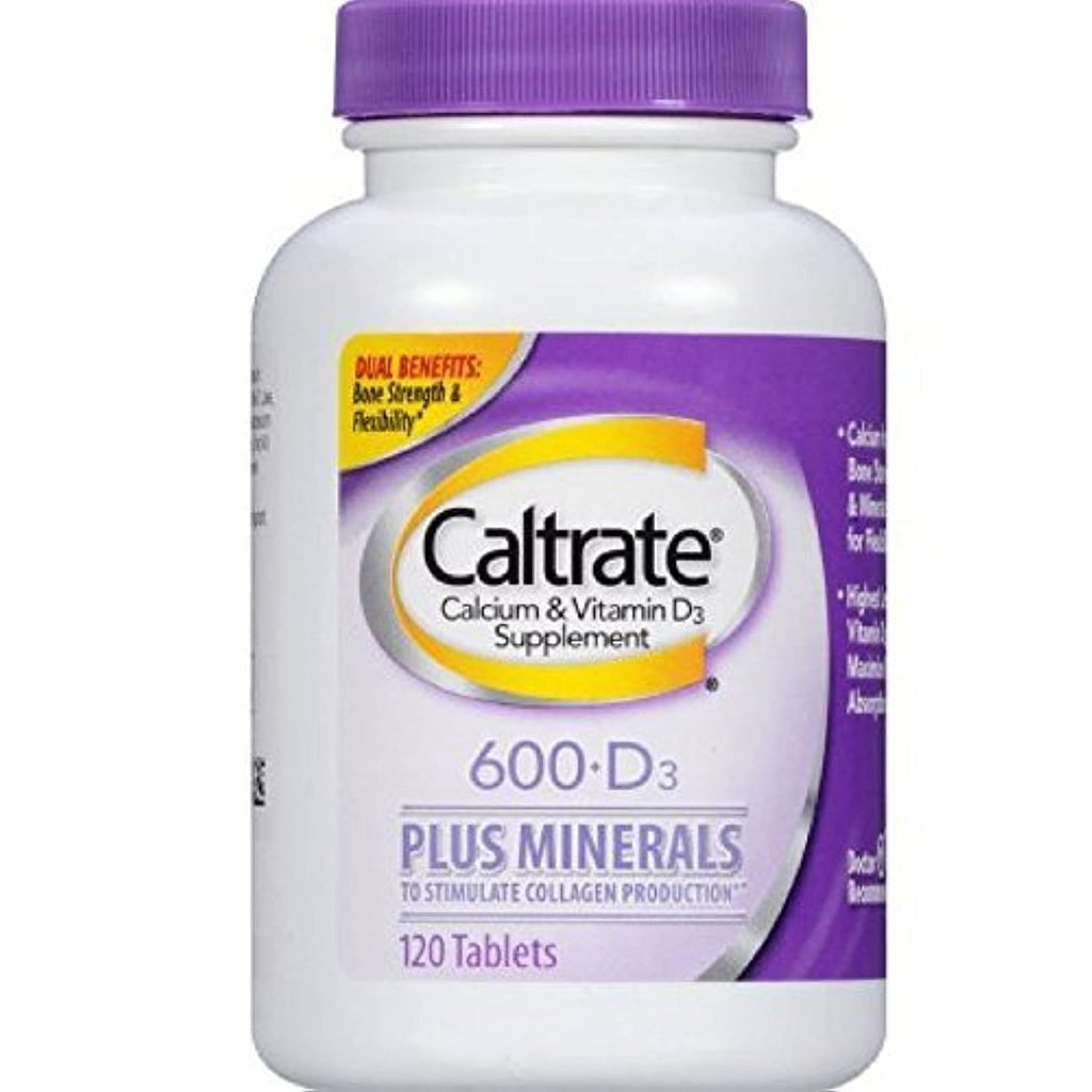 Caltrate Calcium & Vitamin D3 Plus Minerals - 120 Tablets