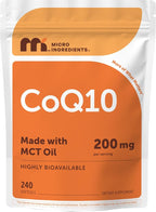 Micro Ingredients CoQ10 200mg - 240 Softgels