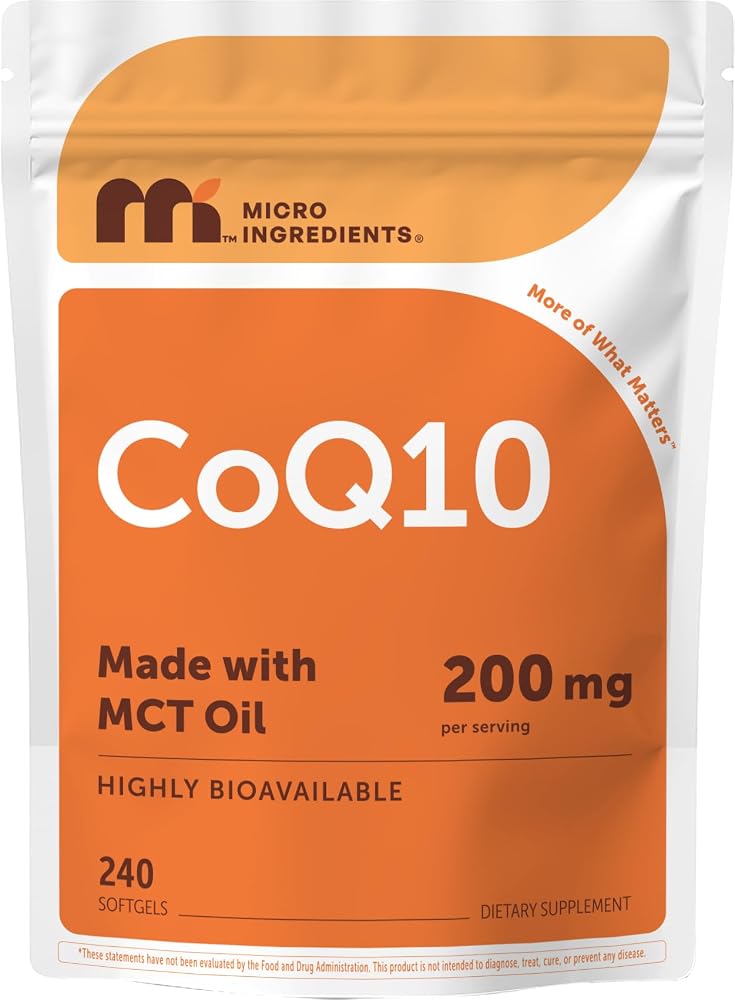 Micro Ingredients CoQ10 200mg - 240 Softgels