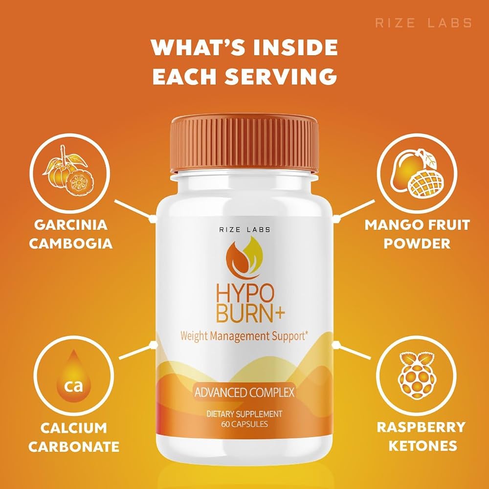 Rize Labs HypoBurn+ Metabolism Booster Weight Loss - 120 Capsules - image 8