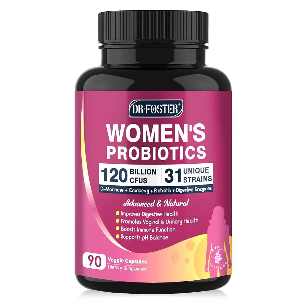 DRFOSTER Probiotic for Women 120B CFU Urinary & Digestive - 90 Capsules