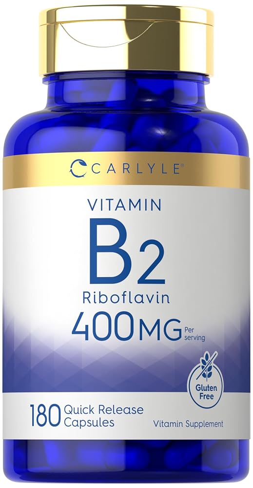 Carlyle Vitamin B-2 400mg Riboflavin - 180 Capsules