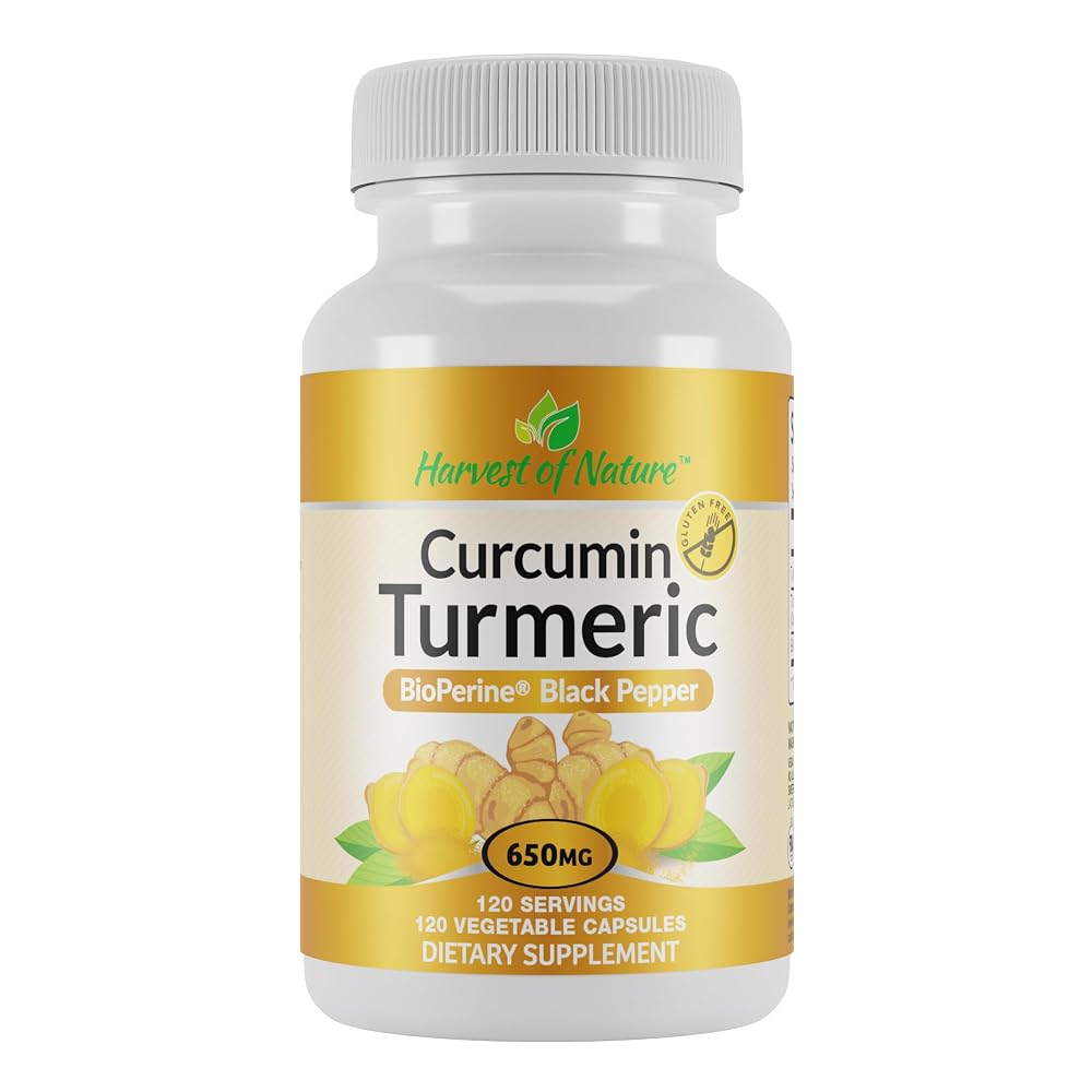 Harvest of Nature Turmeric Curcumin Supplement - 120 Capsules