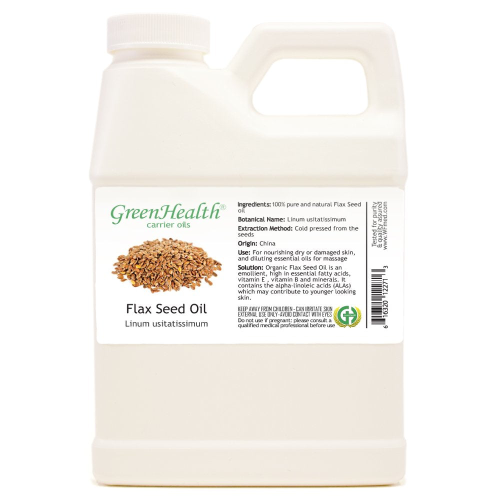 GreenHealth Flax Seed Carrier Oil - 16 fl oz
