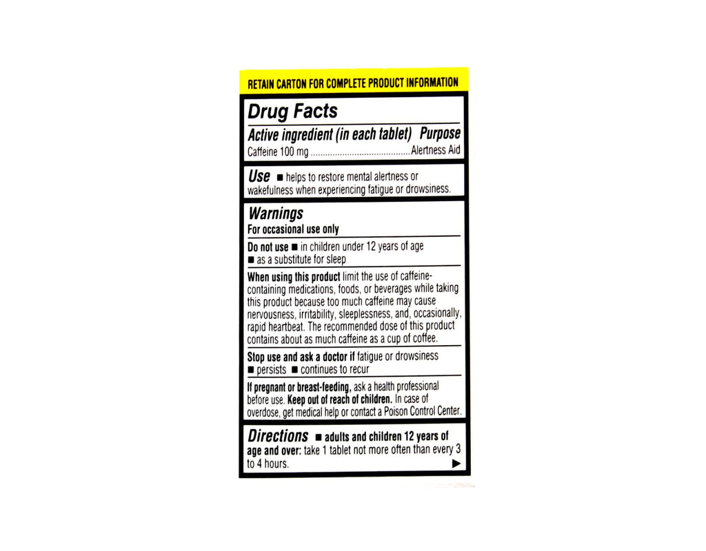 Jet-Alert Caffeine 100 mg Regular Strength - 480 Tablets - image 3