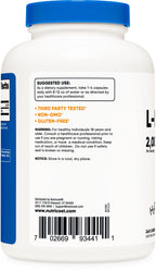 Nutricost L-Isoleucine 2000mg Per Serving, 240 Capsules (60 Servings)