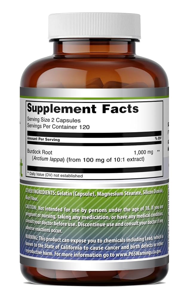 Amazing Formulas Burdock Root 1000 Mg