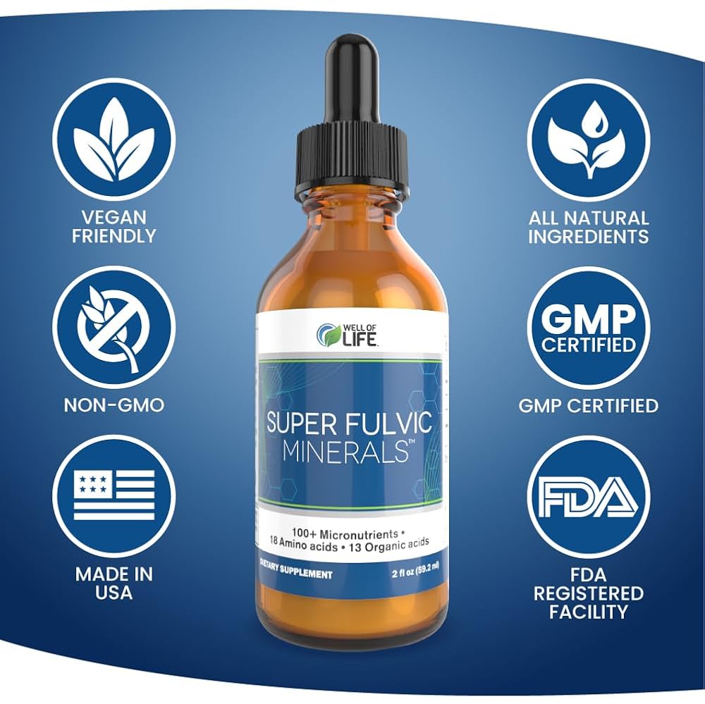Well of Life Super Fulvic Minerals Ionic Trace Mineral Drops - 2oz - image 4