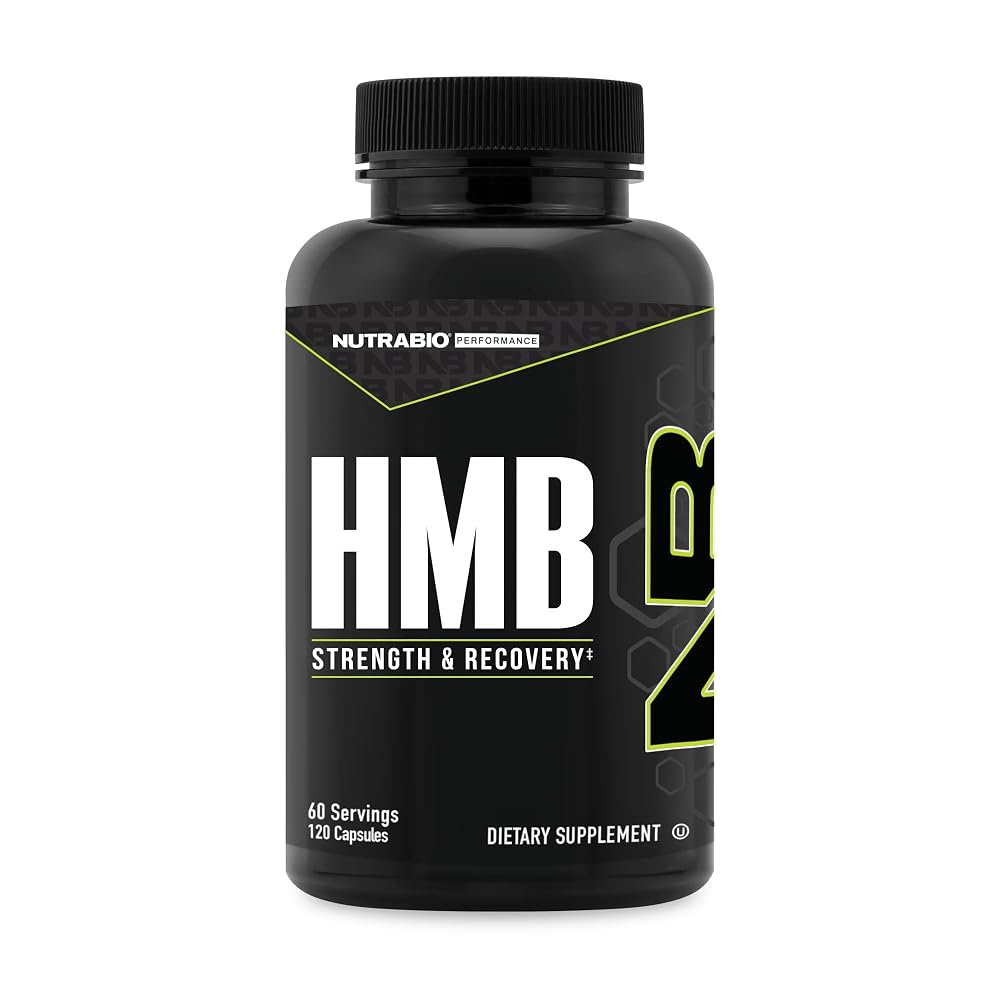 NutraBio HMB Supplement Amino Acid 1000mg - 120 Capsules