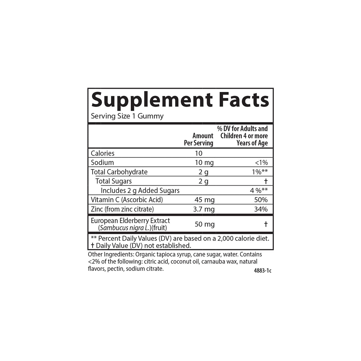 Carlson Kid's Black Elderberry Gummies 100 mg - 60 Gummies - image 2