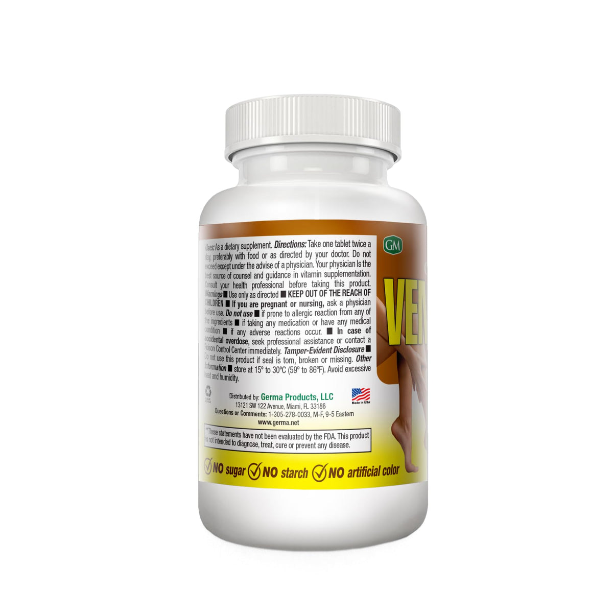 Germa Venosan Dietary Supplement for Vein Support - 60 Tablets - image 3