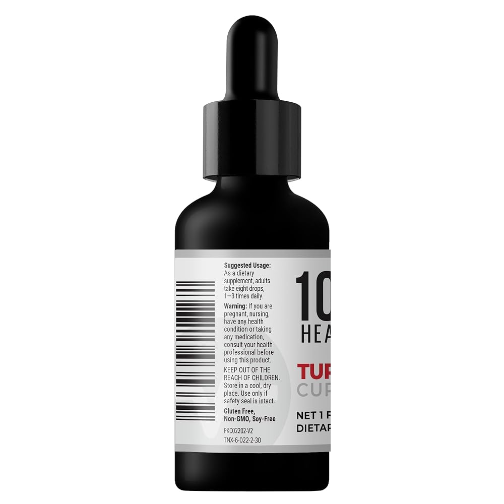 10X Health Turmeric Curcumin Liquid with D3 & B12 - 75 Fl Oz - image 9