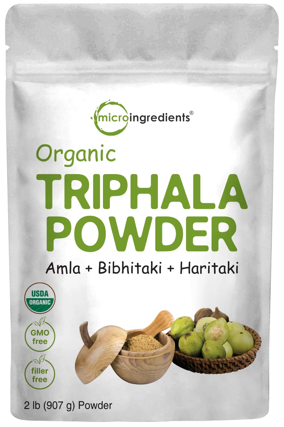 Micro Ingredients Organic Triphala Powder - 2 Pounds