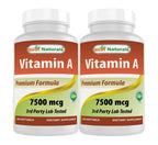 Best Naturals Vitamin A 25000 IU Softgels for Vision Support - 180 Softgels