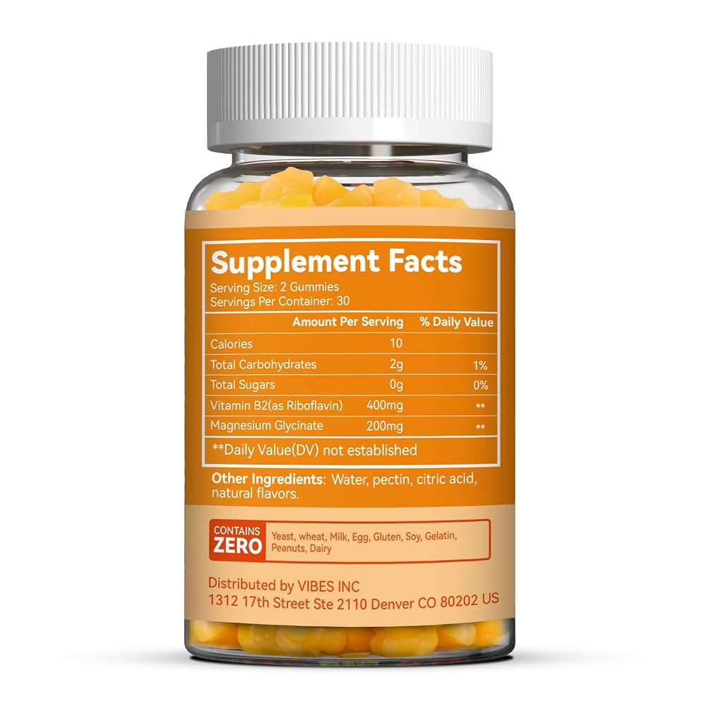 SmildeHeal Vitamin B2 Gummies,Riboflavin 400mg Supplement