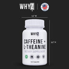 WHYZ Caffeine & L-Theanine Supplement for Energy & Focus - 120 Capsules - image 7